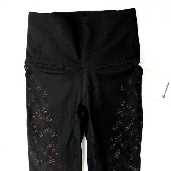 Lululemon Women Mapped Out HR Tight‎ 28” Camo LW5CH1S Black Size 2 NWT New - Picture 3 of 11